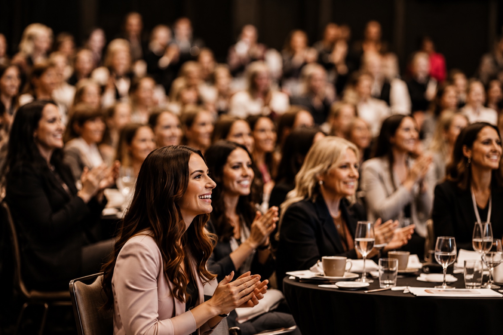 Women in the room at an EMpowered with Emily event
