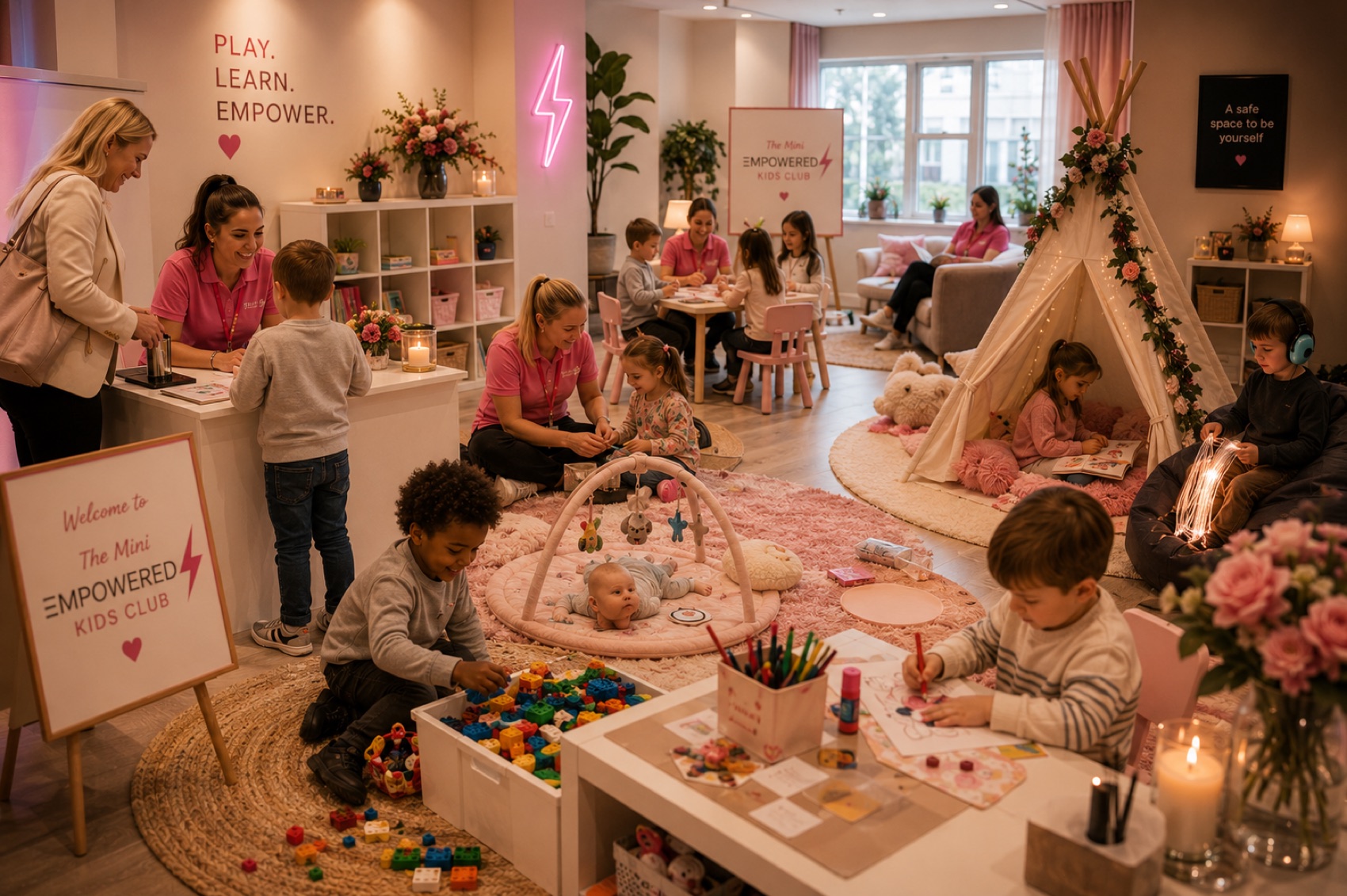 Children enjoying Mini EMpowered Kids Club
