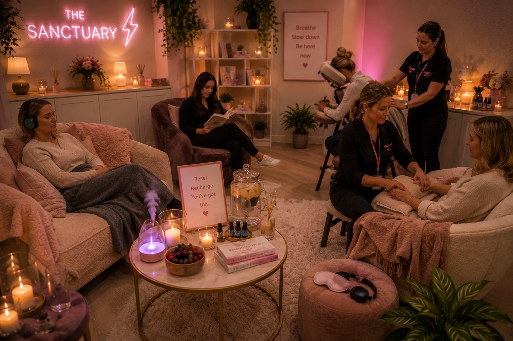 A calm, comfortable space in The Sanctuary